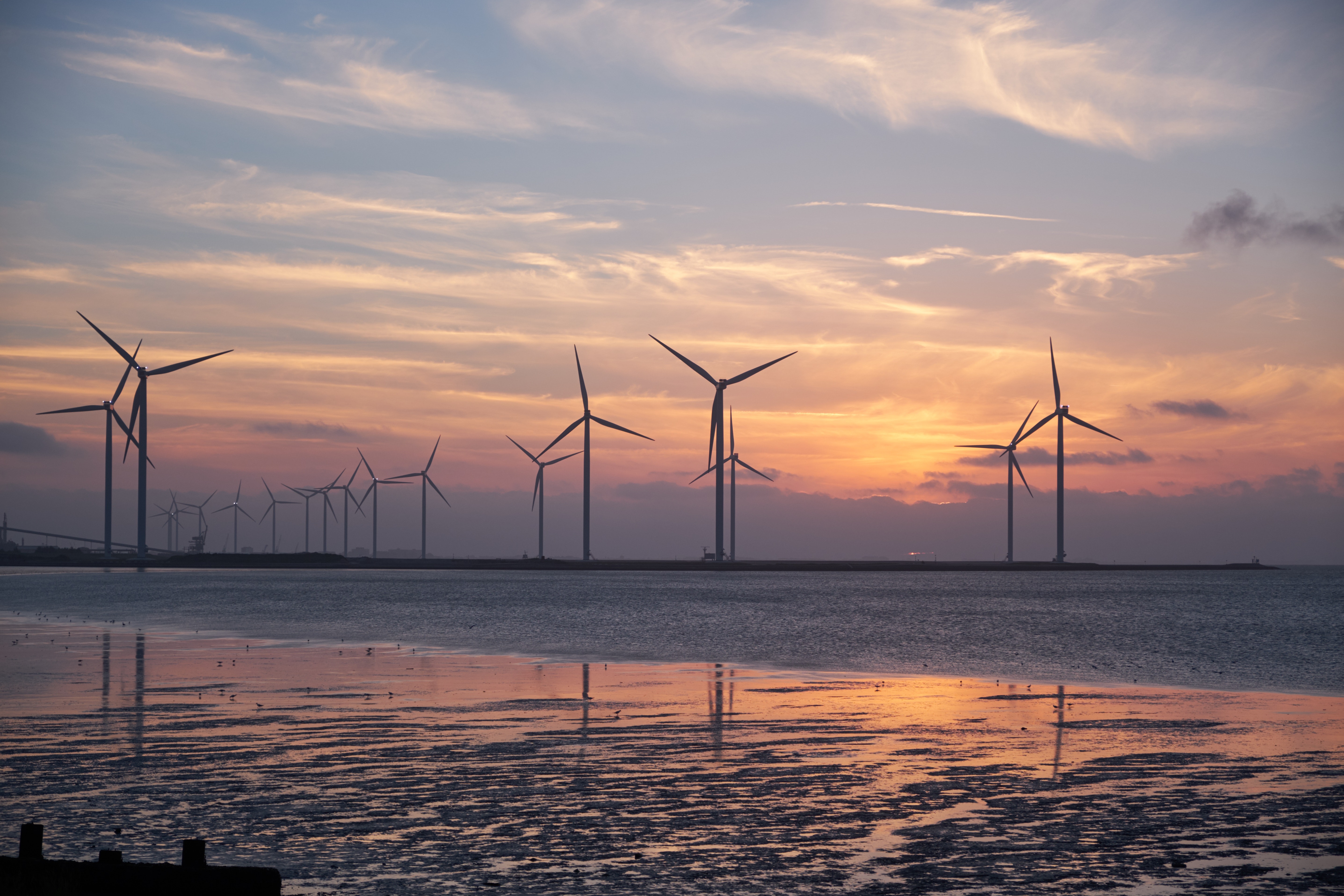 A windmill farm