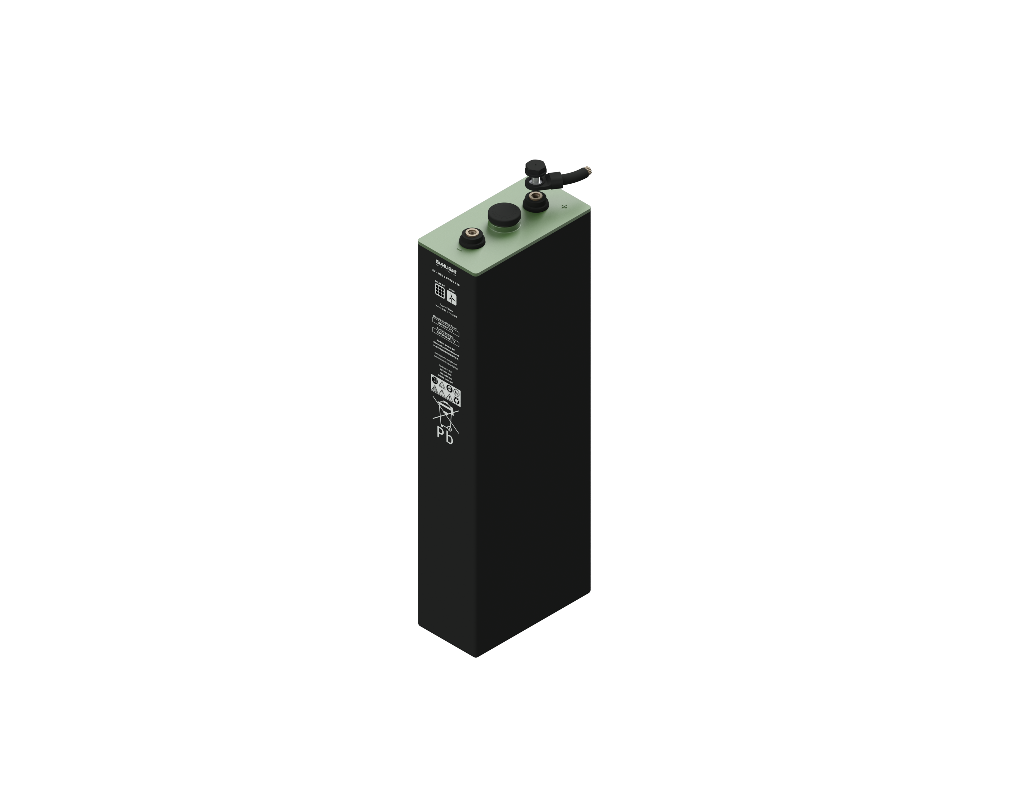 Sunlight RES SOPzV -   valve-regulated lead-acid batteries with tubular plates and GEL electrolyte for energy storage applications